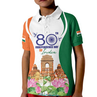 Jai Hind India Kid Polo Shirt Happy 80th Independence Day