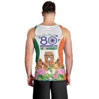 Jai Hind India Men Tank Top Happy 80th Independence Day