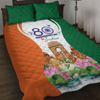 Jai Hind India Quilt Bed Set Happy 80th Independence Day