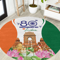 Jai Hind India Round Carpet Happy 80th Independence Day