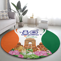 Jai Hind India Round Carpet Happy 80th Independence Day