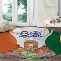 Jai Hind India Round Carpet Happy 80th Independence Day