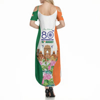 Jai Hind India Summer Maxi Dress Happy 80th Independence Day
