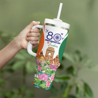 Jai Hind India Tumbler With Handle Happy 80th Independence Day