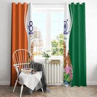 Jai Hind India Window Curtain Happy 80th Independence Day