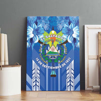 Viva El Salvador Canvas Wall Art Happy Independence Day - Wonder Print Shop