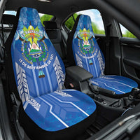 Viva El Salvador Car Seat Cover Happy Independence Day - Wonder Print Shop