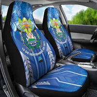 Viva El Salvador Car Seat Cover Happy Independence Day - Wonder Print Shop
