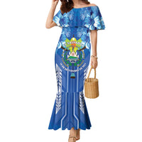 Viva El Salvador Family Matching Mermaid Dress and Hawaiian Shirt Happy Independence Day - Wonder Print Shop