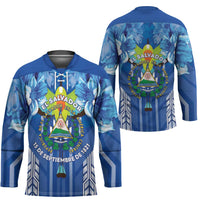 Viva El Salvador Hockey Jersey Happy Independence Day - Wonder Print Shop