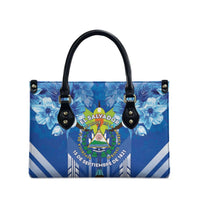 Viva El Salvador Leather Bag Happy Independence Day - Wonder Print Shop