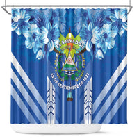 Viva El Salvador Shower Curtain Happy Independence Day - Wonder Print Shop