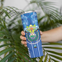 Viva El Salvador Skinny Tumbler Happy Independence Day - Wonder Print Shop