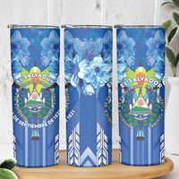 Viva El Salvador Skinny Tumbler Happy Independence Day - Wonder Print Shop