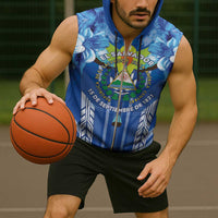 Viva El Salvador Sleeveless Zip Hoodie Happy Independence Day - Wonder Print Shop