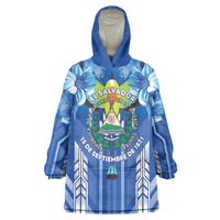 Viva El Salvador Wearable Blanket Hoodie Happy Independence Day - Wonder Print Shop
