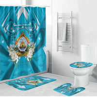 Honduras Independence Day Bathroom Set Coat Of Arms Special Style - Wonder Print Shop