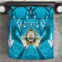 Honduras Independence Day Bedding Set Coat Of Arms Special Style - Wonder Print Shop