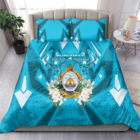 Honduras Independence Day Bedding Set Coat Of Arms Special Style - Wonder Print Shop