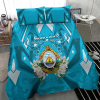 Honduras Independence Day Bedding Set Coat Of Arms Special Style - Wonder Print Shop