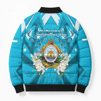 Honduras Independence Day Bomber Puffer Jacket Coat Of Arms Special Style - Wonder Print Shop