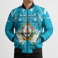 Honduras Independence Day Bomber Puffer Jacket Coat Of Arms Special Style - Wonder Print Shop