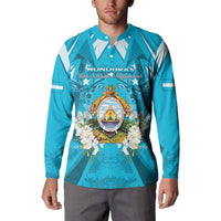 Honduras Independence Day Button Sweatshirt Coat Of Arms Special Style - Wonder Print Shop