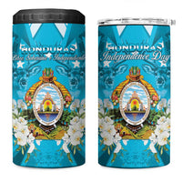 Honduras Independence Day 4 in 1 Can Cooler Tumbler Coat Of Arms Special Style - Wonder Print Shop