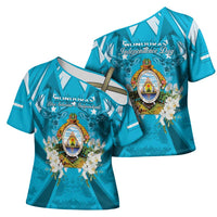 Honduras Independence Day Cross Shoulder Shirt Coat Of Arms Special Style - Wonder Print Shop