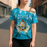 Honduras Independence Day Cross Shoulder Shirt Coat Of Arms Special Style - Wonder Print Shop