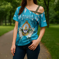 Honduras Independence Day Cross Shoulder Shirt Coat Of Arms Special Style - Wonder Print Shop