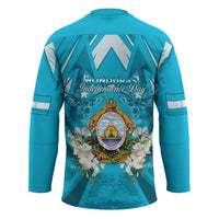 Honduras Independence Day Hockey Jersey Coat Of Arms Special Style - Wonder Print Shop