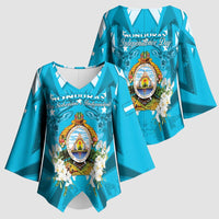 Honduras Independence Day Kimono Sleeve Blouse Coat Of Arms Special Style - Wonder Print Shop