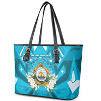 Honduras Independence Day Leather Tote Bag Coat Of Arms Special Style - Wonder Print Shop