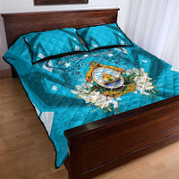Honduras Independence Day Quilt Bed Set Coat Of Arms Special Style - Wonder Print Shop