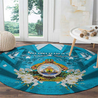 Honduras Independence Day Round Carpet Coat Of Arms Special Style - Wonder Print Shop
