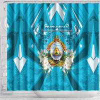 Honduras Independence Day Shower Curtain Coat Of Arms Special Style - Wonder Print Shop