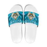 Honduras Independence Day Slide Sandals Coat Of Arms Special Style - Wonder Print Shop
