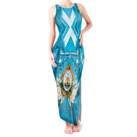 Honduras Independence Day Tank Maxi Dress Coat Of Arms Special Style - Wonder Print Shop