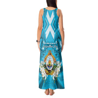 Honduras Independence Day Tank Maxi Dress Coat Of Arms Special Style - Wonder Print Shop