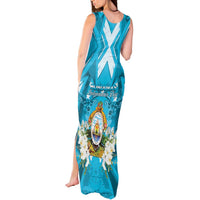 Honduras Independence Day Tank Maxi Dress Coat Of Arms Special Style - Wonder Print Shop