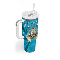 Honduras Independence Day Tumbler With Handle Coat Of Arms Special Style - Wonder Print Shop