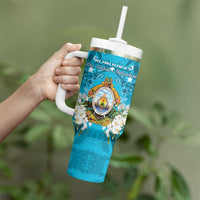 Honduras Independence Day Tumbler With Handle Coat Of Arms Special Style - Wonder Print Shop