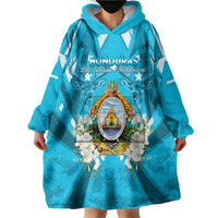 Honduras Independence Day Wearable Blanket Hoodie Coat Of Arms Special Style - Wonder Print Shop