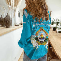 Honduras Independence Day Women Casual Shirt Coat Of Arms Special Style - Wonder Print Shop
