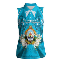 Honduras Independence Day Women Sleeveless Polo Shirt Coat Of Arms Special Style - Wonder Print Shop