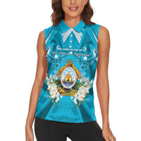 Honduras Independence Day Women Sleeveless Polo Shirt Coat Of Arms Special Style - Wonder Print Shop