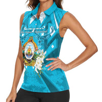 Honduras Independence Day Women Sleeveless Polo Shirt Coat Of Arms Special Style - Wonder Print Shop