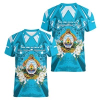Honduras Independence Day Women V-Neck T-Shirt Coat Of Arms Special Style - Wonder Print Shop