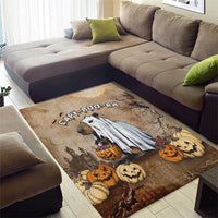 Halloween Capy Boo Ra Area Rug Spooky Bara Season LT05 - Wonder Print Shop